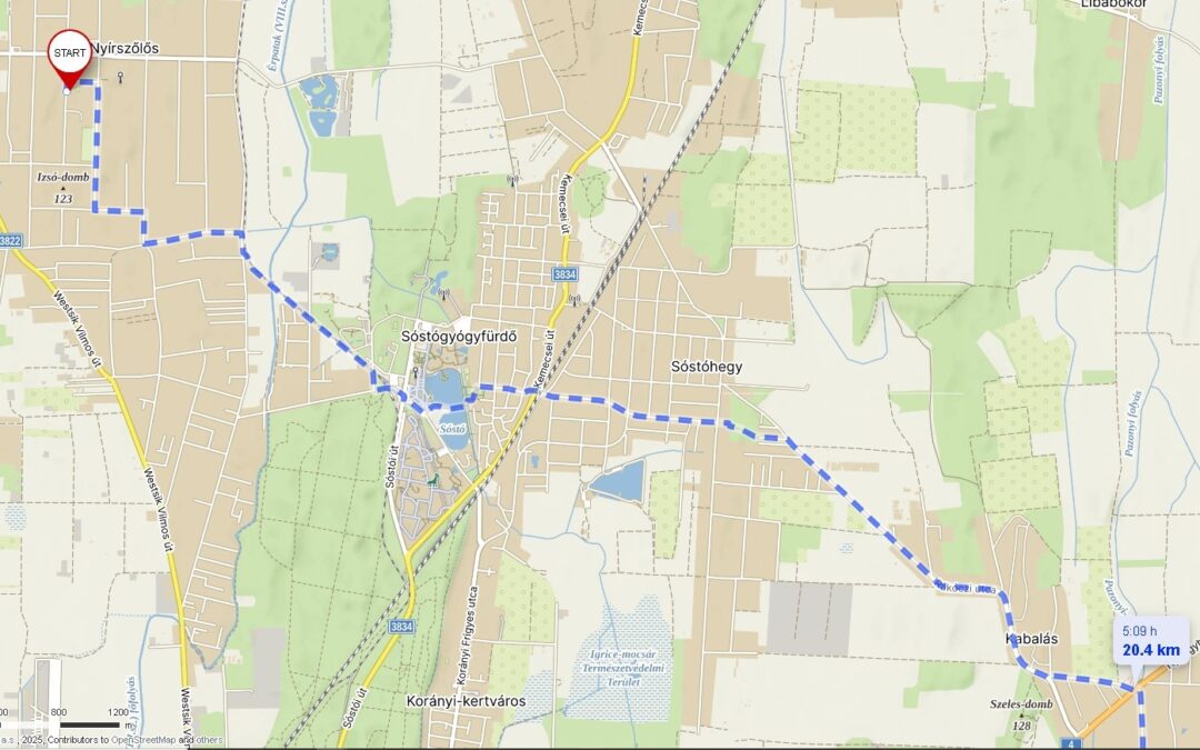 2025/17. nap, Tokaj-Hídalmás (Sóstófürdő jelzésfestés)