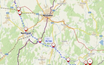 2026/ 2, 3, 4. nap, Nyírbogát-Bátorliget közt jelzésfestés